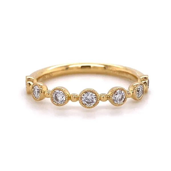 18K Yellow Gold Diamond Band