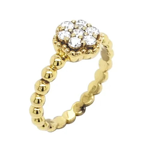 18K Yellow Gold Diamond Ring