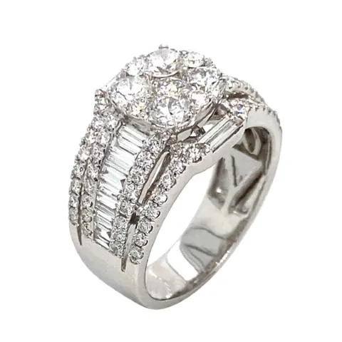 18K White Gold Diamond Ring