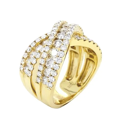 18K Yellow Gold Diamond Band