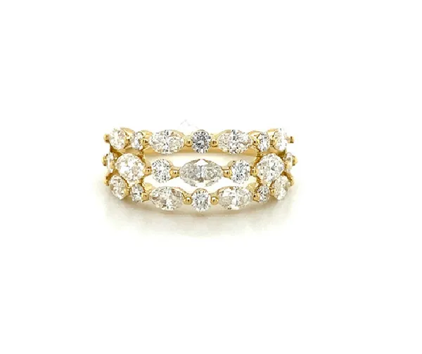 18K Yellow Gold Diamond Band