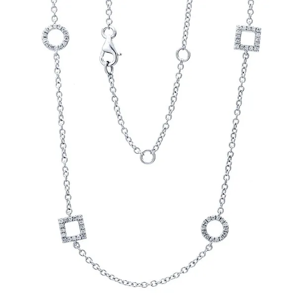 18K White Gold Diamond Necklace