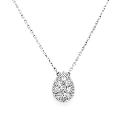 18K White Gold Diamond Necklace
