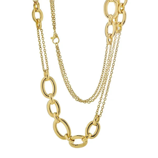 18K Yellow Gold Diamond Necklace