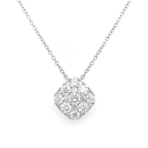 18K White Gold Diamond Necklace