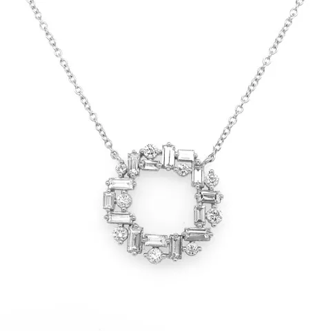 18K White Gold Diamond Necklace