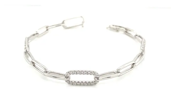 18K White Gold Diamond Bracelet