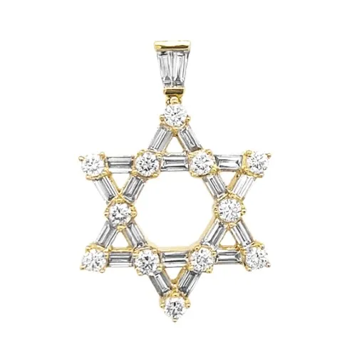 18K White Gold Diamond Pendant