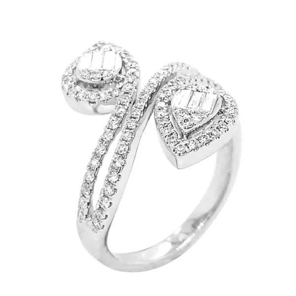 18K White Gold Diamond Band