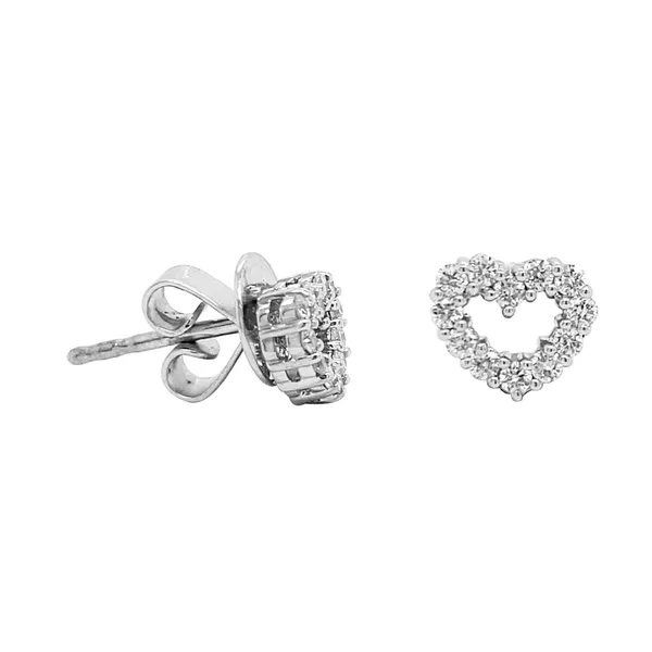18K White Gold Diamond Earrings