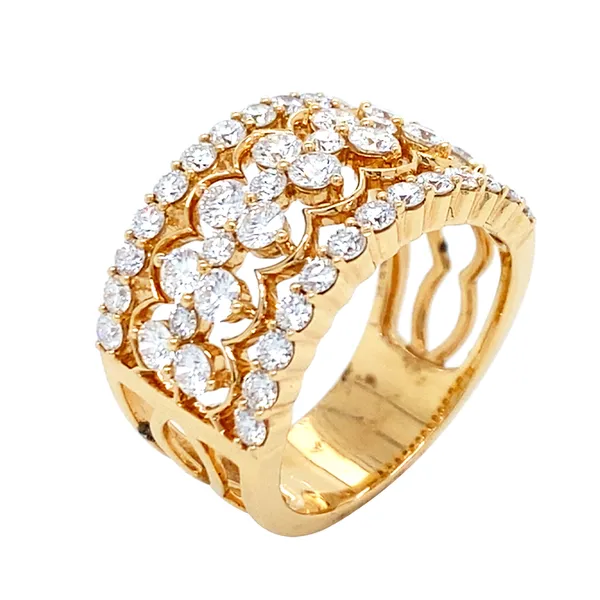 18K Rose Gold Diamond Band