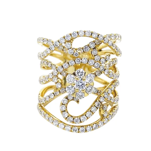 18K Yellow Gold Diamond Band