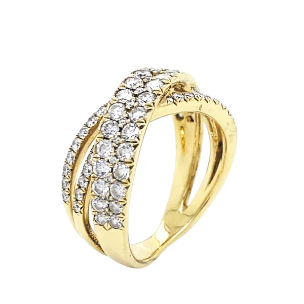 18K Yellow Gold Diamond Band