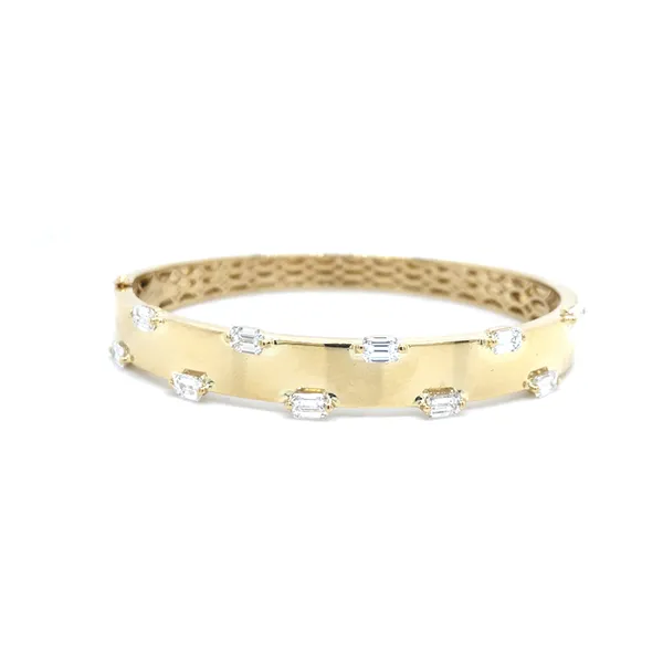 18K Yellow Gold Diamond Bangle