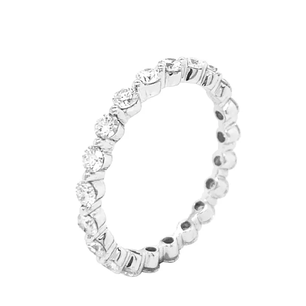 18K White Gold Diamond Eternity Band