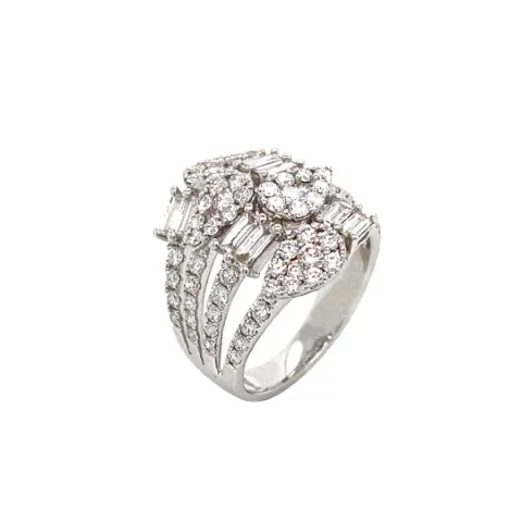 18K White Gold Diamond Ring