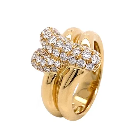 18K Yellow Gold Diamond Band
