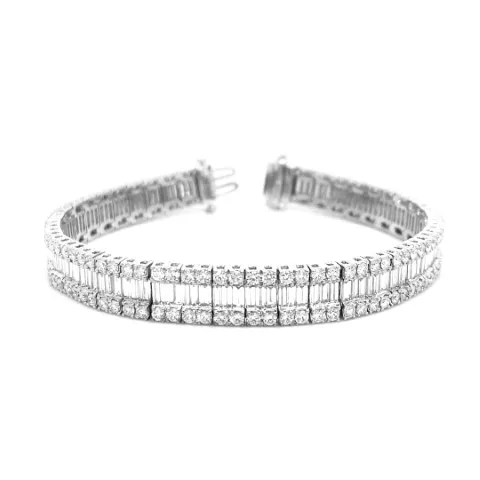 18K White Gold Diamond Bracelet