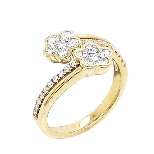 18K Yellow Gold Diamond Band