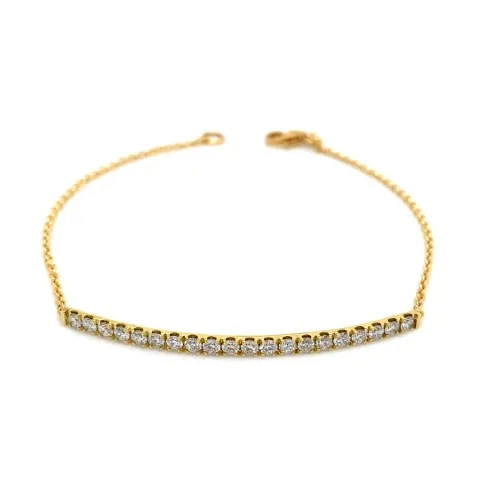 18K Yellow Gold Diamond Bracelet
