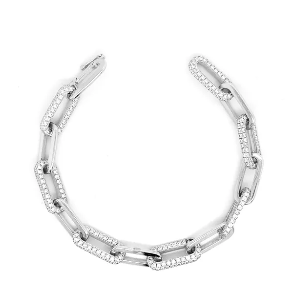 18K White Gold Diamond Bracelet