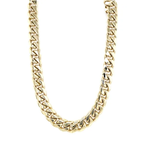14K Yellow Gold Cuban Link Men’s Necklace