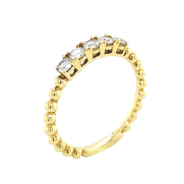 18K Yellow Gold Diamond Band