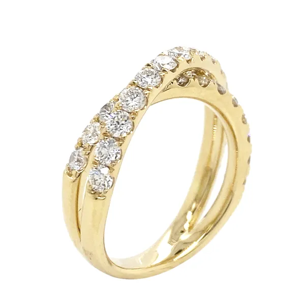 18K Yellow Gold Diamond Band