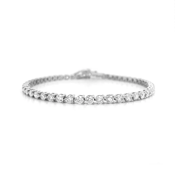 18K White Gold Tennis Bracelet