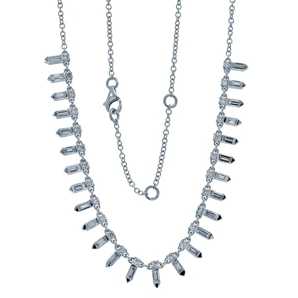18K White Gold Diamond Necklace