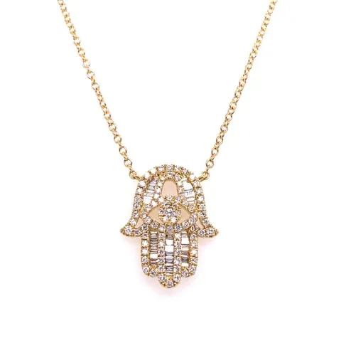 18K Yellow Gold Diamond Necklace