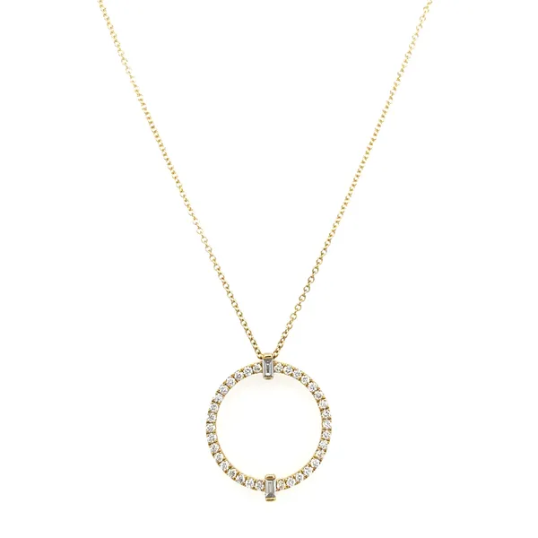 18K Yellow Gold Diamond Necklace