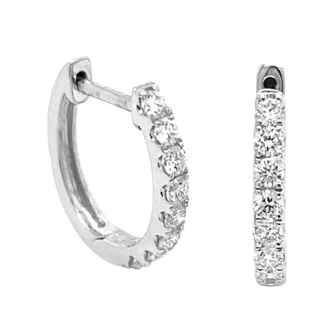 18K White Gold Diamond Earrings