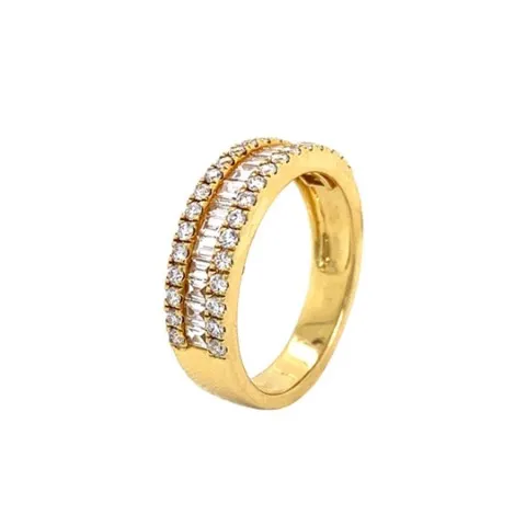 18K Yellow Gold Diamond Band