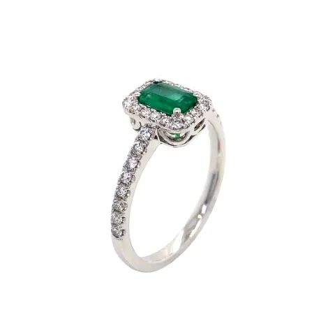 18K White Gold Diamond Ring