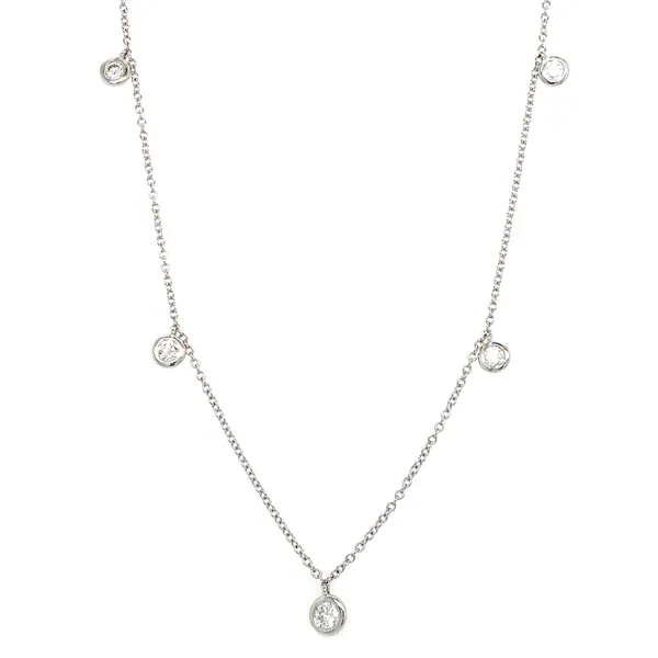 18K White Gold Diamond Necklace