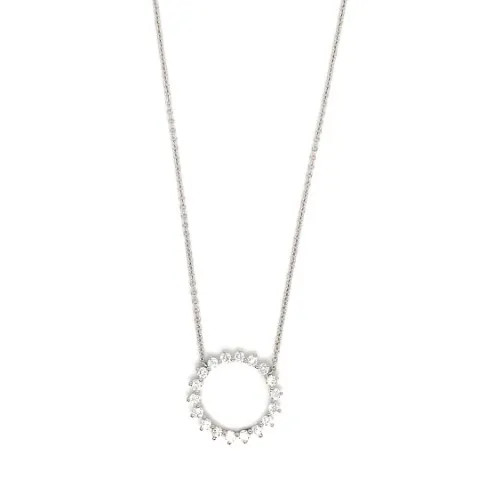 18K White Gold Diamond Necklace