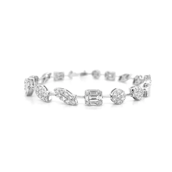 18K White Gold Diamond Bracelet