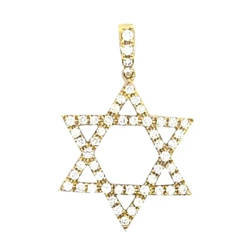 18K Yellow Gold Diamond Pendant