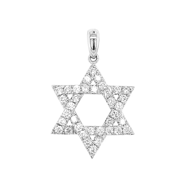 18K White Gold Diamond Pendant