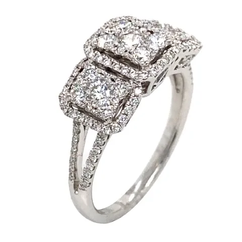 18K White Gold Diamond Ring