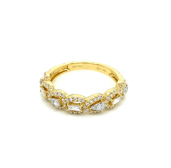 18K Yellow Gold Diamond Band