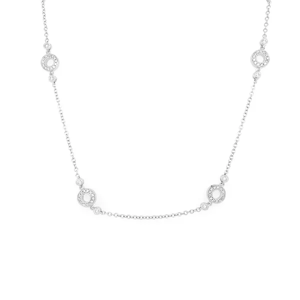 18K White Gold Diamond Necklace