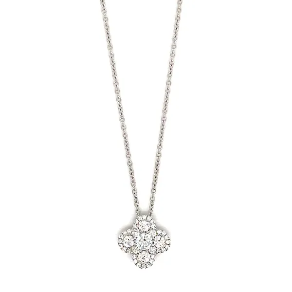 18K White Gold Diamond Necklace