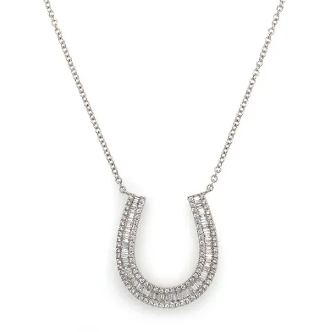 18K White Gold Diamond Necklace