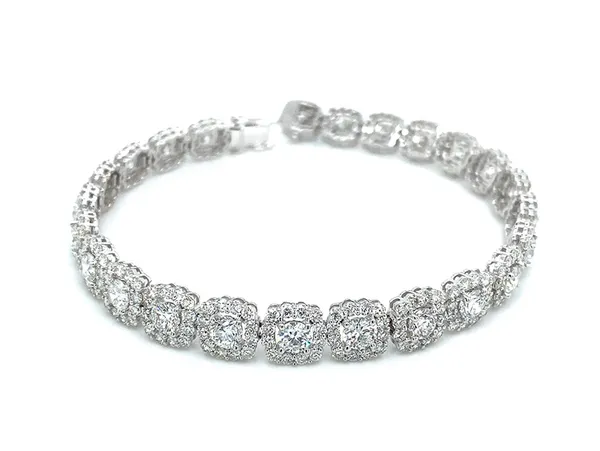18K White Gold Diamond Bracelet