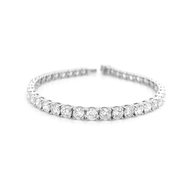 18K White Gold Tennis Bracelet