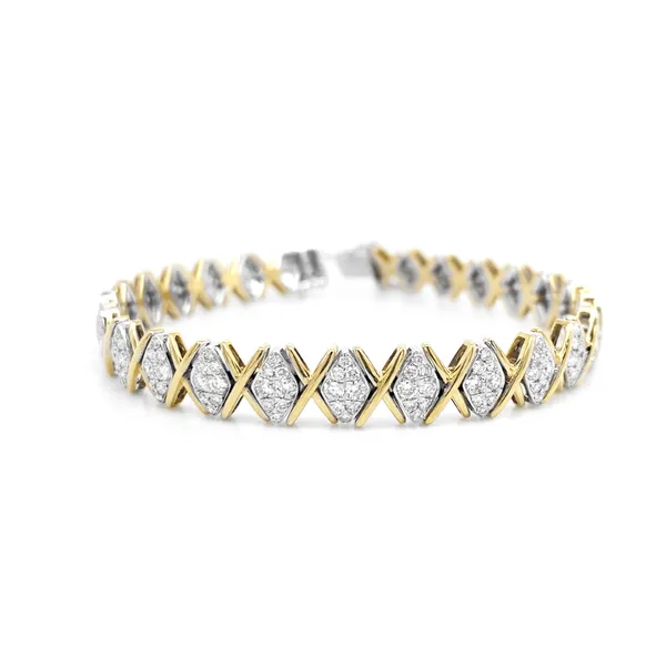 18K Two-Tone Diamond Bracelet