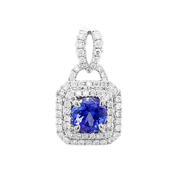 18K White Gold Tanzanite Pendant