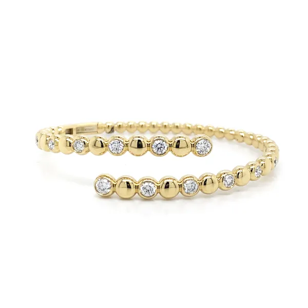 18K Yellow Gold Diamond Bangle
